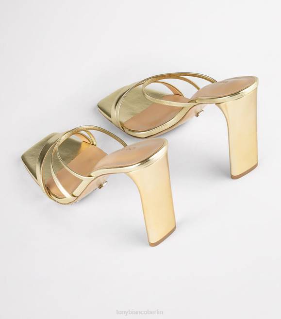 Brautschuhe| de Tony Bianco Frauen Fior-Absätze Gold-Nappa-Metallic 4624351